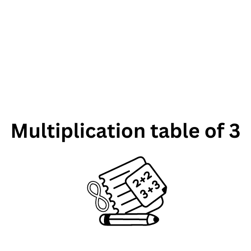 Multiplication table of 3